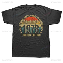 45 Years Old Vintage 1978 Limited Edition Printed Graphic T Shirts Streetwear Short Sleeve Casual Fashion Man T-shirt Loose Tees