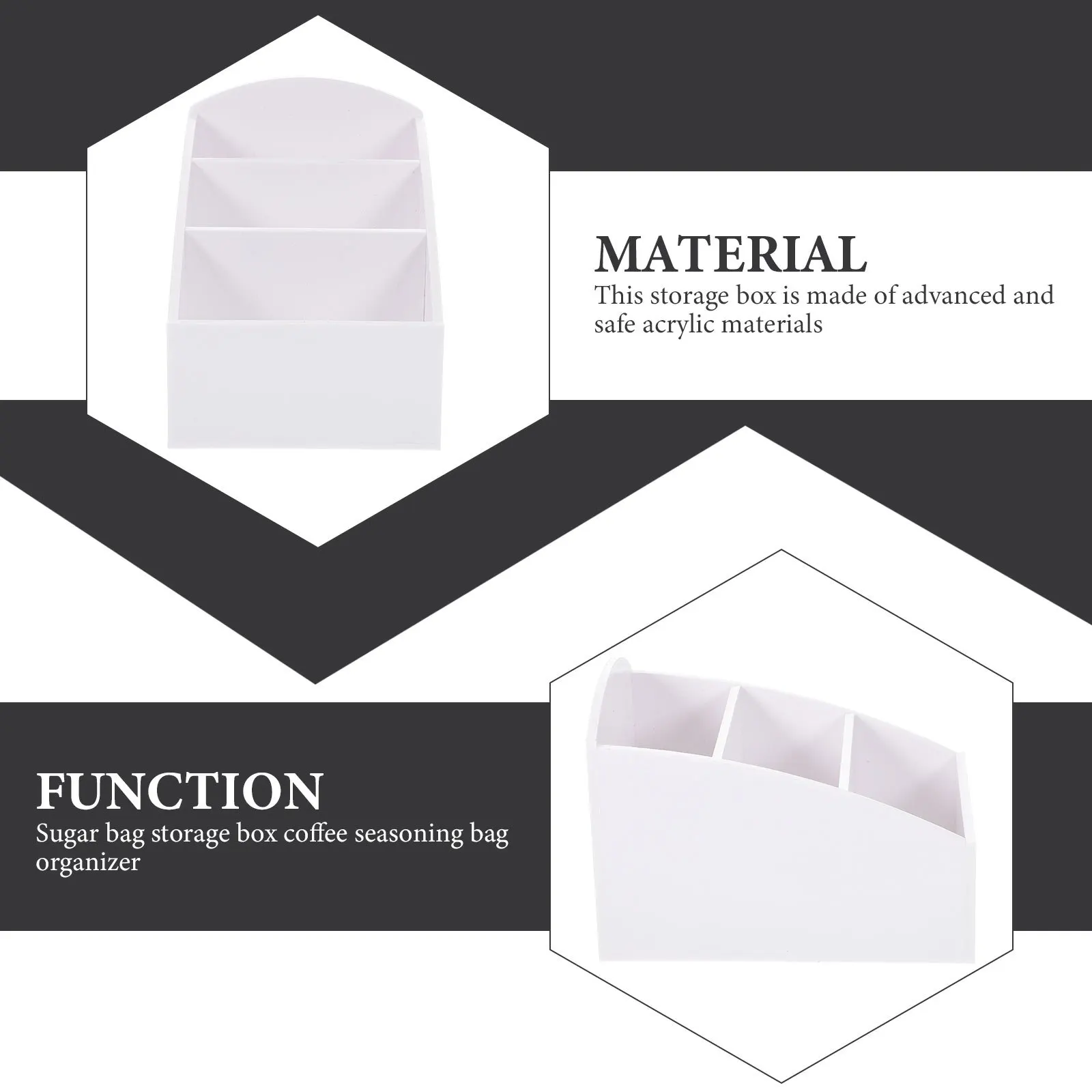 

Hotel Tea Bag Box Desktop Sugar Bag Holder Coffee Bar Organizer Coffee Station Organizer Condiment Supplies