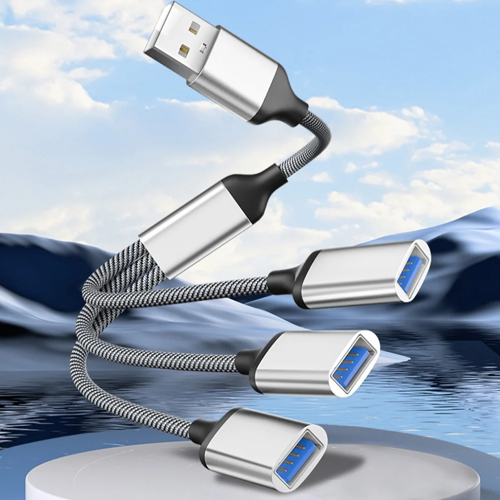 

1 To 3 Port Splitter High Speed Multi-Port Hub For Laptop With Over-Voltage Over-Current Protection High-