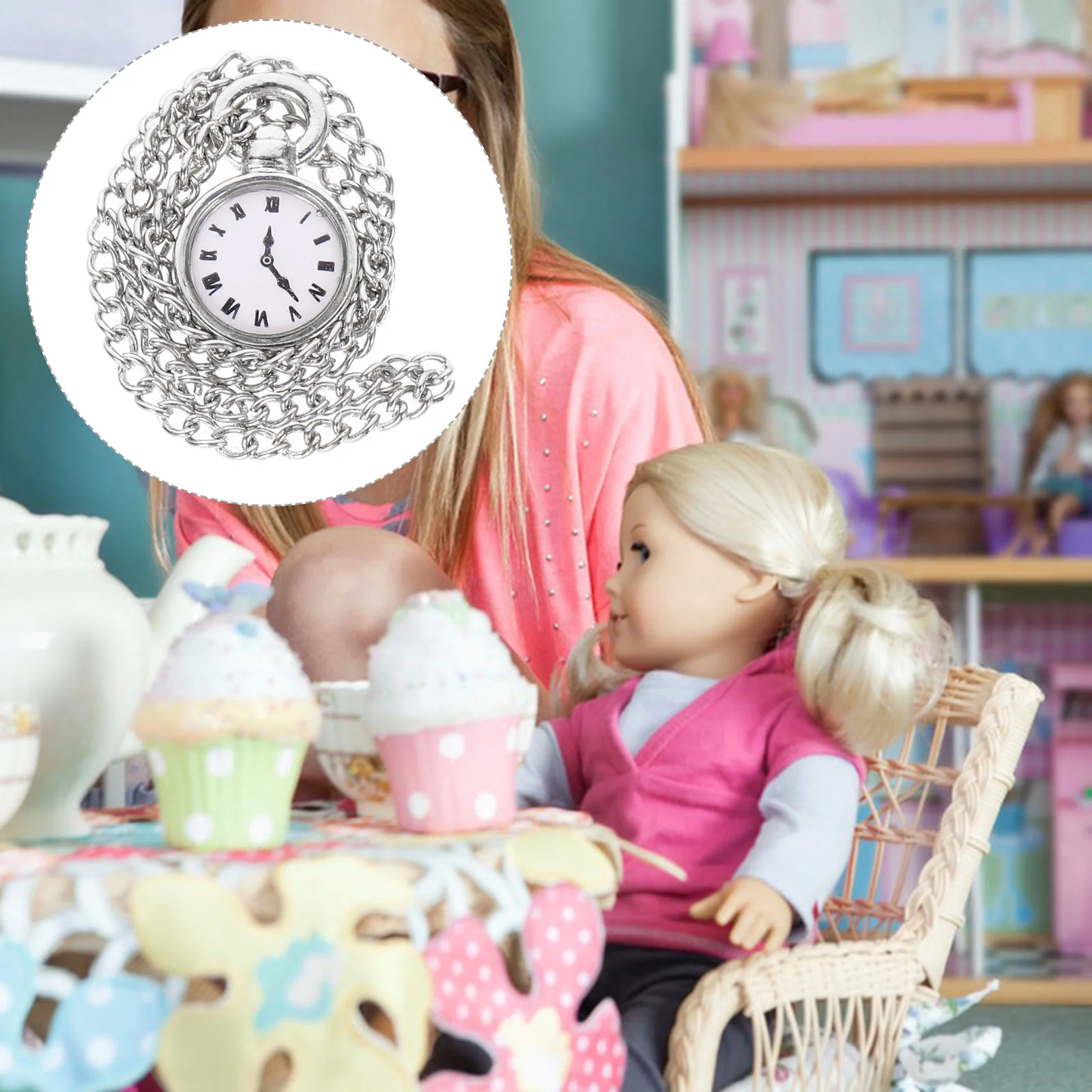 

Accessories Mini Pocket Watch Reborn Baby Dolls Miniatures Small House Toddler Toys