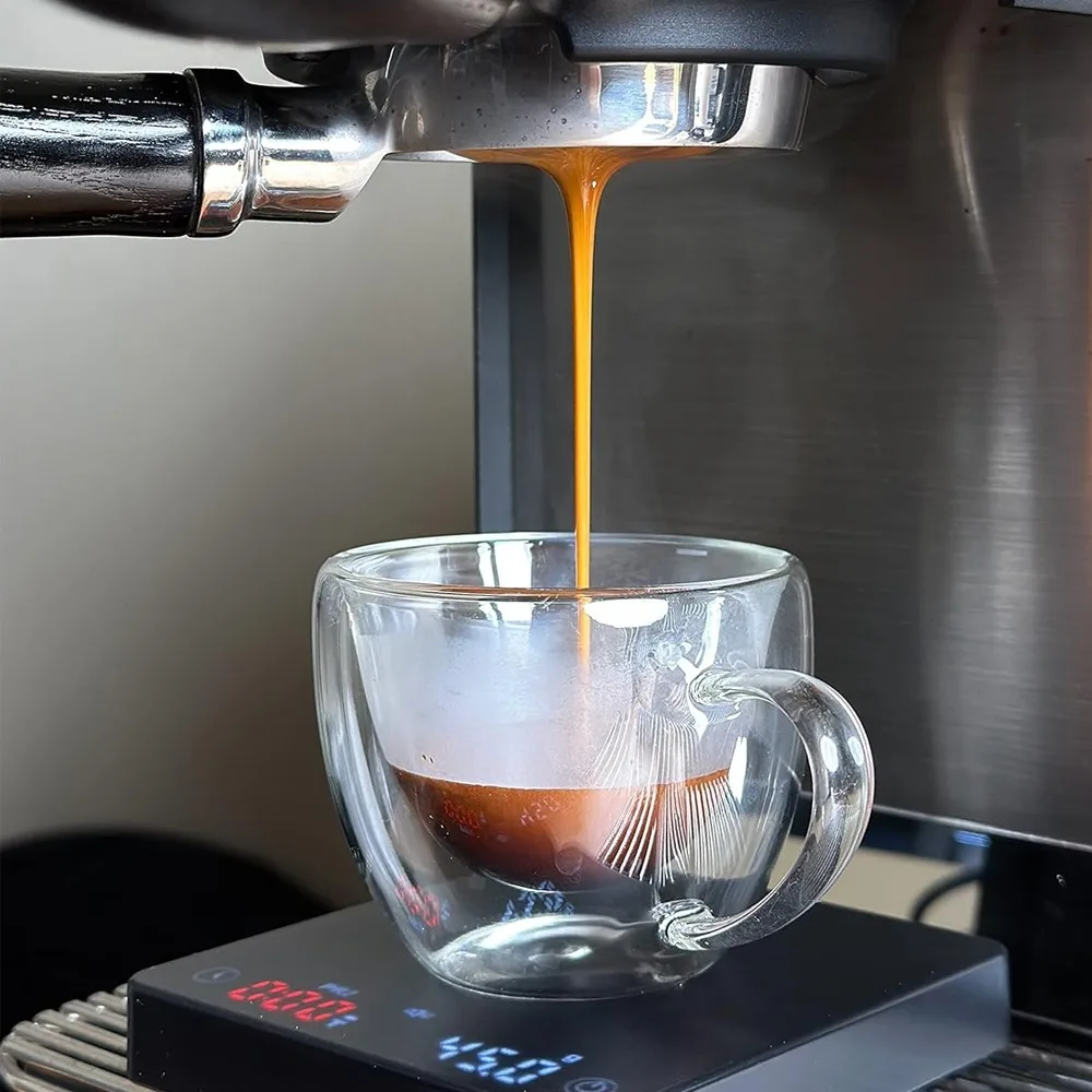 D5 Mini Coffee Scale Automatic Timing Function Rechargeable USB 3kg/0.1g High Precision Scale for Espresso Hand-Poured Coffee