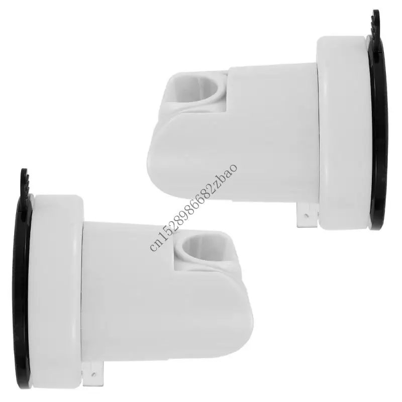 

H7EA Strong Adhesive Shower Brackets Suction Base Double Positions Universal Handheld Shower Holders For Smooth Surfaces