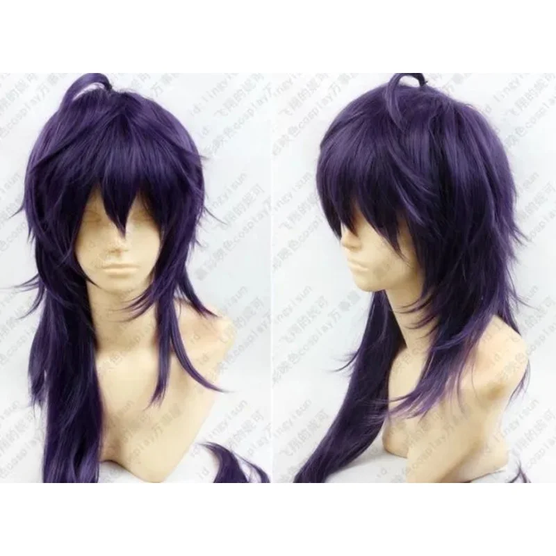 > > > Hot Magi Sinbad 100cm Purple mix long wavy Cosplay party full wig/wigs H252