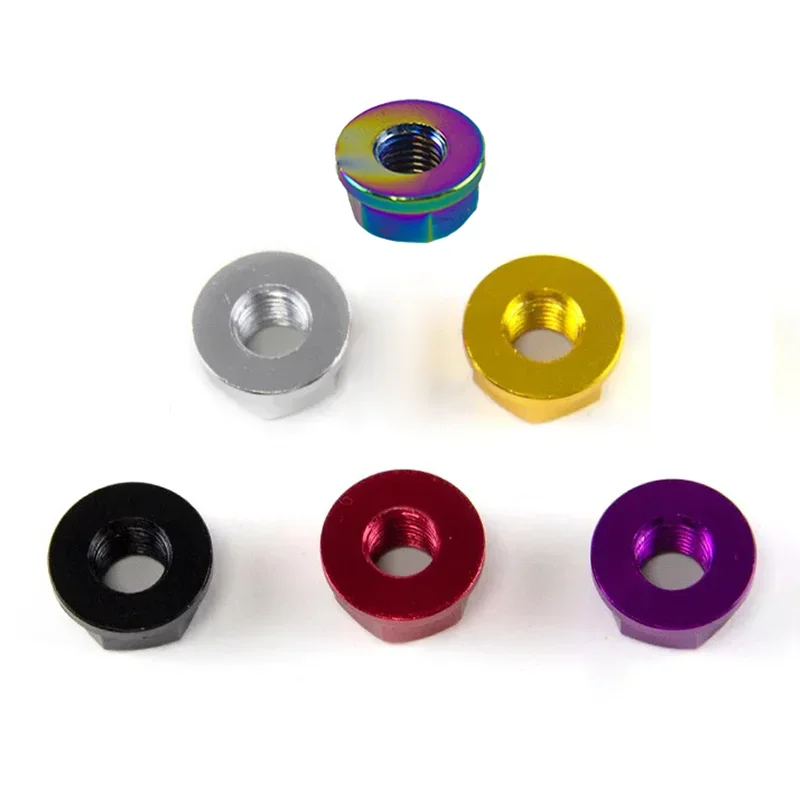 น็อตล็อคแบบหกเหลี่ยมไนลอนสำหรับรถจักรยานยนต์ M6 M8 M10 M12 M14 น็อตล็อคแบบมีหน้าแปลนสำหรับเพลาหลัง น็อตล็อคแบบล็อคตัวเอง