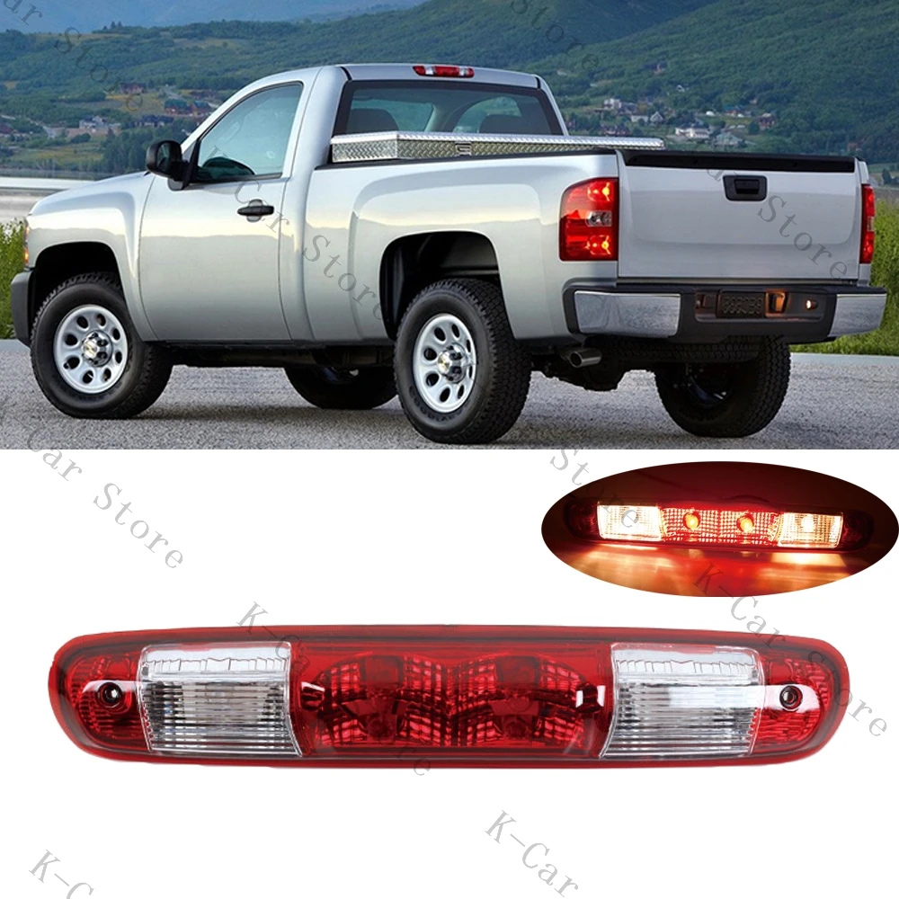 Car Rear Third 3rd Brake Stop Light Tail Lamp For Chevrolet Silverado 1500 2500 3500 GMC Sierra 1500 2500 3500 GM25890530