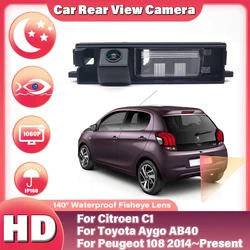CCD HD Fisheye Rear View Camera For Toyota Aygo AB40 For Citroen C1 For Peugeot 108 2014~Present Car Backup Reverse Monitor