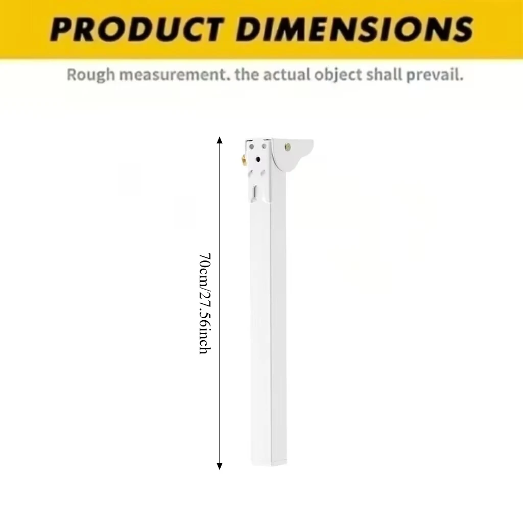 4pcs 70cm 90° Angle Metal Replacement Legs for Desks and Dressing Tables Includes Mounting Folding Table Legs Adjustable