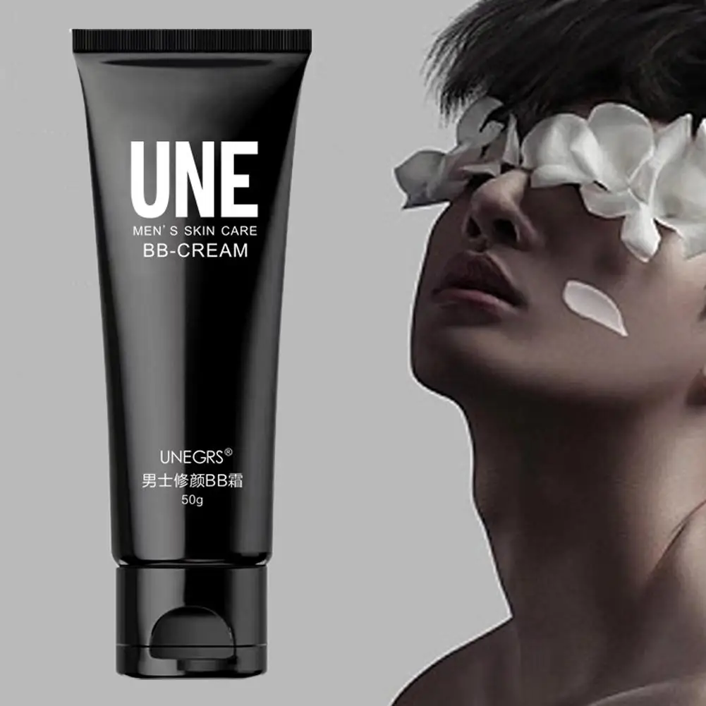 メンズ BB クリーム美白オイルコントロールコンシーラーそばかす肌を明るくするメイクアップ液体化粧品除去簡単な顔用 J2E0