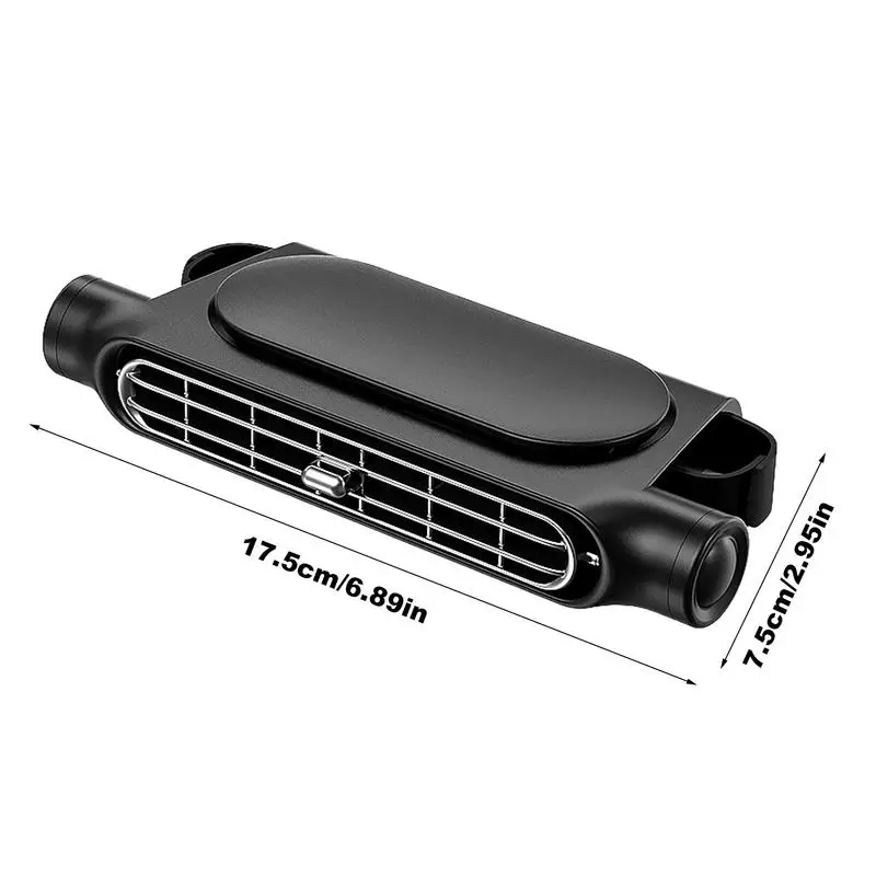 Ventilador de asiento trasero para coche, ventiladores portátiles recargables por USB, ventilador de asiento de coche Twin Turbo, 3 niveles ajustables para coches, camiones, pastillas, sedanes