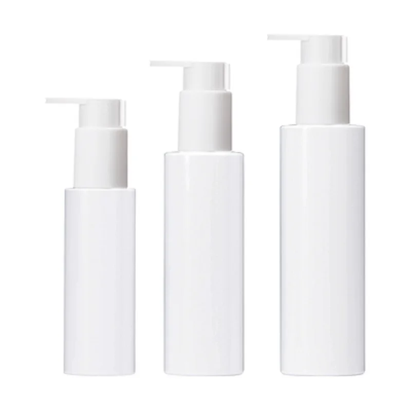 

25Pcs Shampoo Bottle Empty PET White Lotion Plastic Pump 100ml 150ml 200ml Cosmetic Refillable Container Shower Gel Bottles