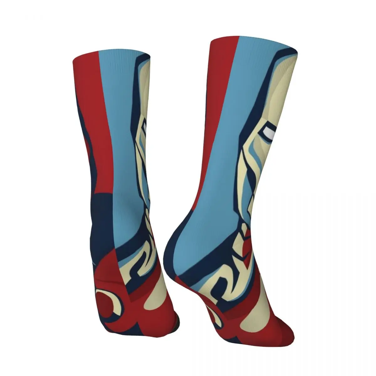 Happy Funny Men's compression Socks See Vintage Harajuku Marvel Iron Man Street Style Novelty Seamless Crew Crazy Sock Gift