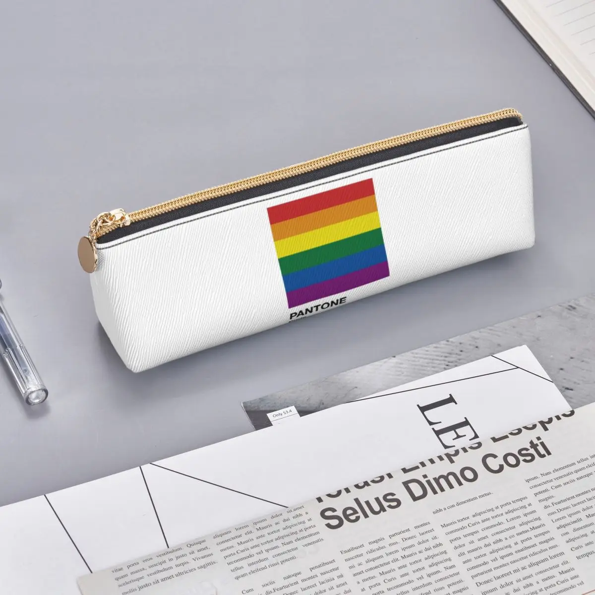 Pantone Prid Federmäppchen, Stiftetui, Aufbewahrung für Schreibwaren, Stiftbox, Stifttasche für Jungen und Mädchen, Geschenke