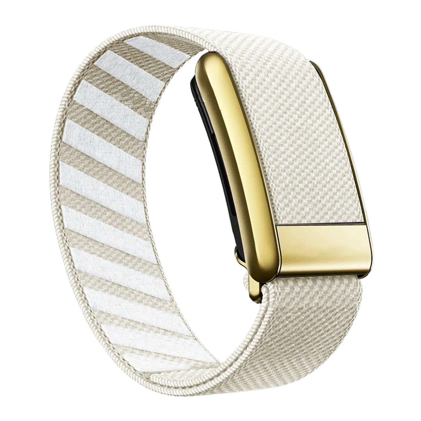 Suitable for Whoop 4.0 watch strap with nylon woven sports elasticity replacement wristband and with gold metal U-shaped frame