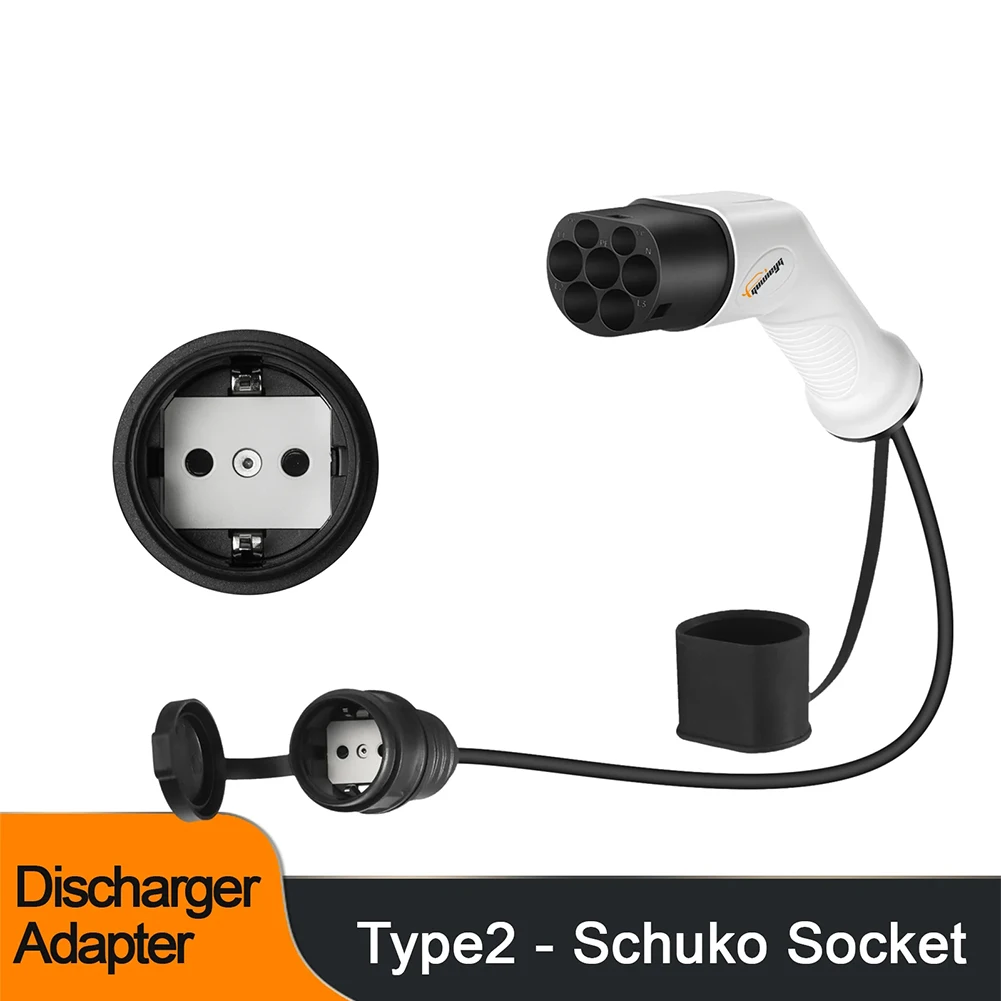 Type 2 to Schuko Adapter 16A IEC 62196 Type 2 to European Domestic Socket for Electric Scooters E-Bikes