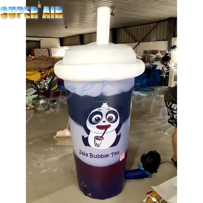 

Pretty design custmozed product inflatable milk tea cup with advertising logo for decoration
