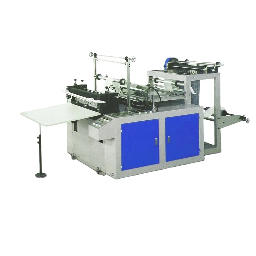 Best Sale Plastic Bag Making Machine Hot Cutting Double Lines High Speed Plastic T-shirt Shape Shopping Bag Making Machine