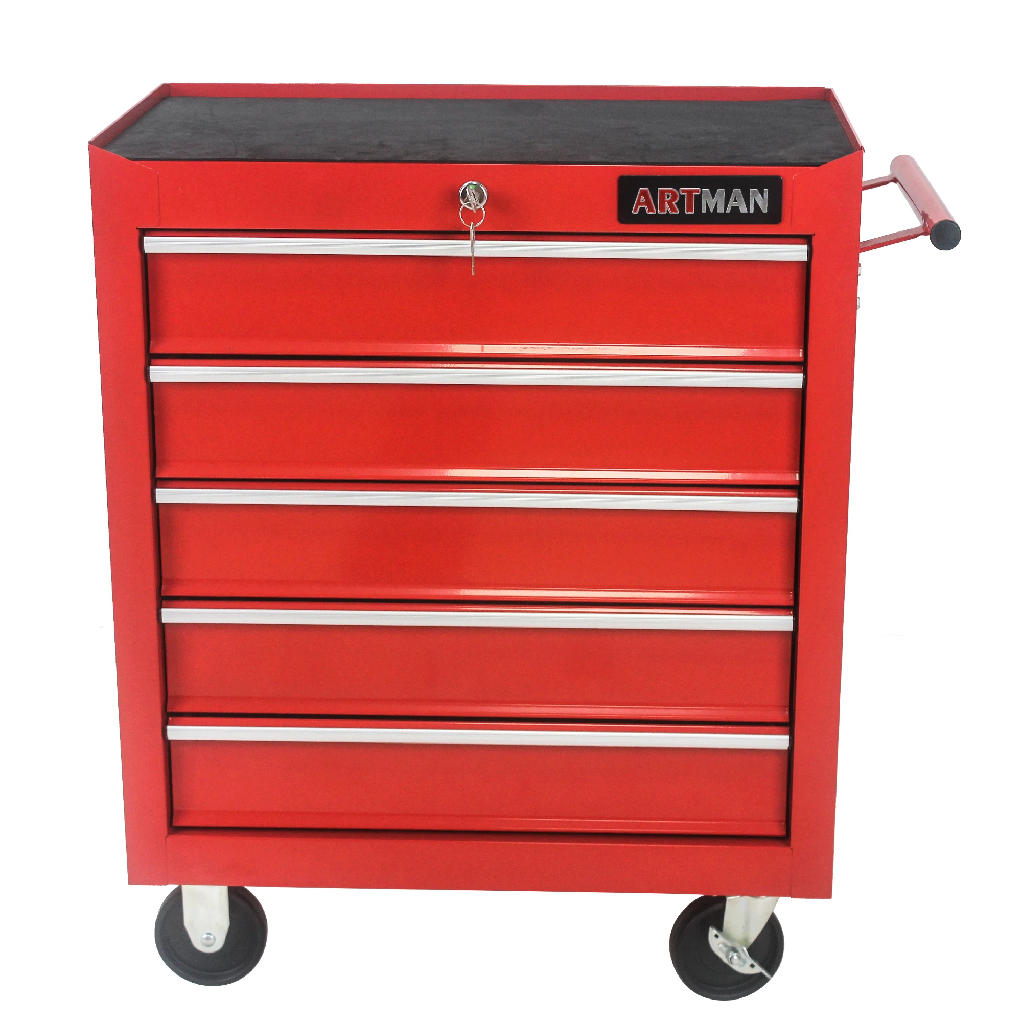 Assembly Attachable Ball Box Box lockable Drawers Tool Trolley Used Wheels 5 Drawer Tool Chest, Tool Storage Cabinet for Garage