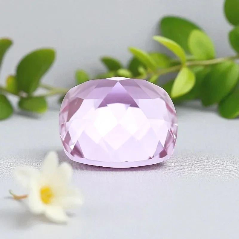 TOP Lab Grown  Alexandrite Square Cushion Cut Change Color Stone Charms for DIY Jewelry Making With AGL Certificate