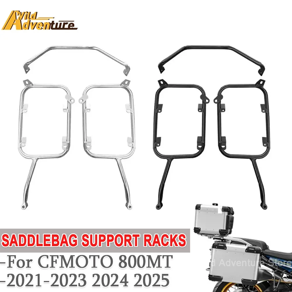 800MT Luggage Rack Stainless Steel Pannier Top Case Bracket Toolbox Support Saddlebag Holder Fit For CFMOTO 800 MT 800 2021-2025