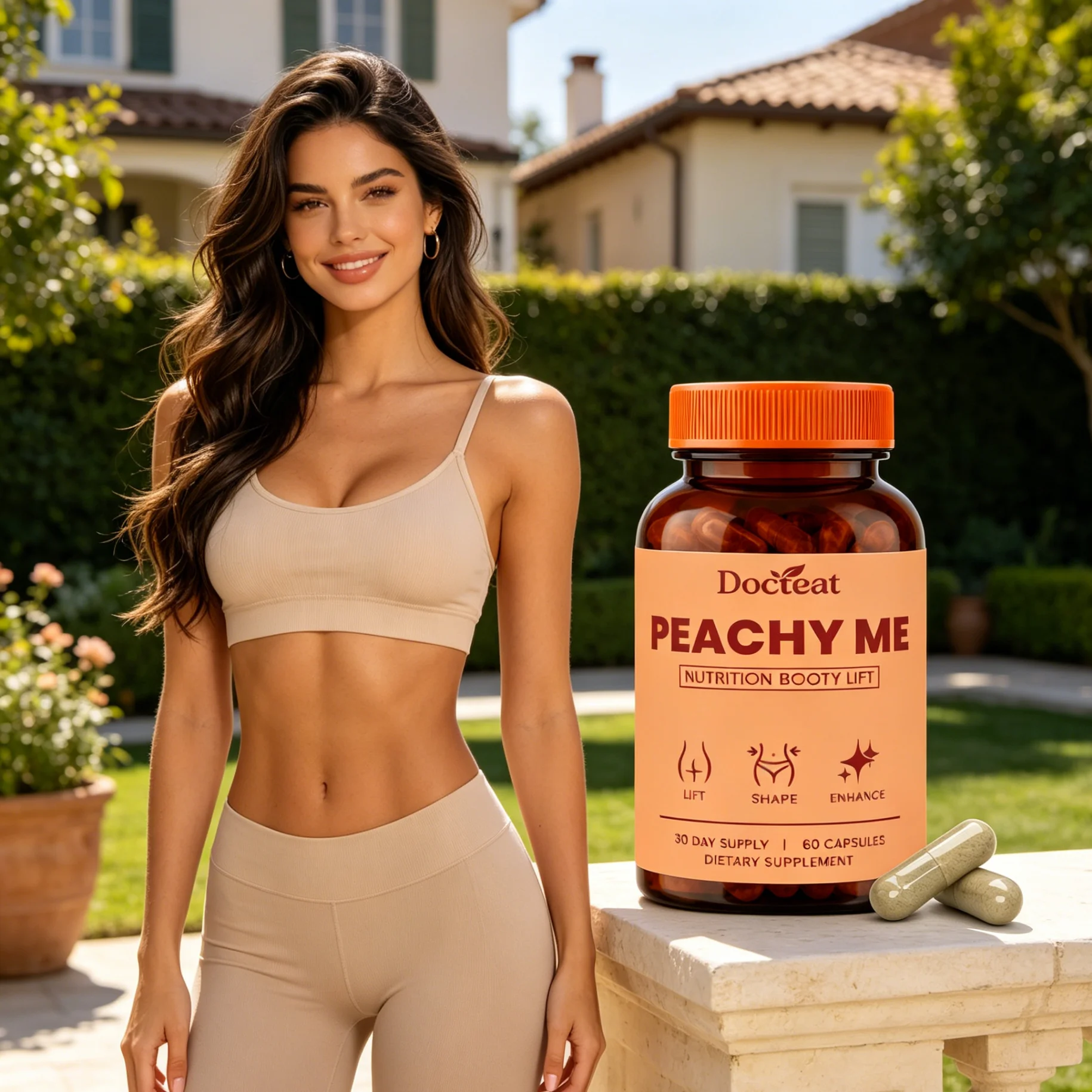 Plant Extract Fat Burner Capsules for Women Healthy Weight Support Colon Cleanse Reduce Bloat Body Shaping Vegan Diet Supplement
