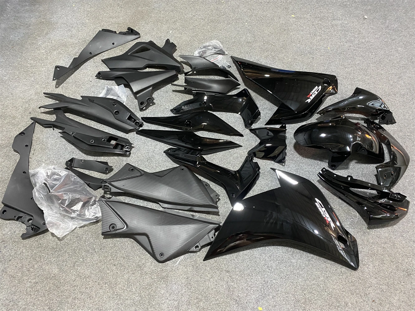 For CBR 250 2011 2012 CBR250R CBR250RR 2011-2012 CBR 250R CBR 250RR Black Fairing For Injection Mold Fairing