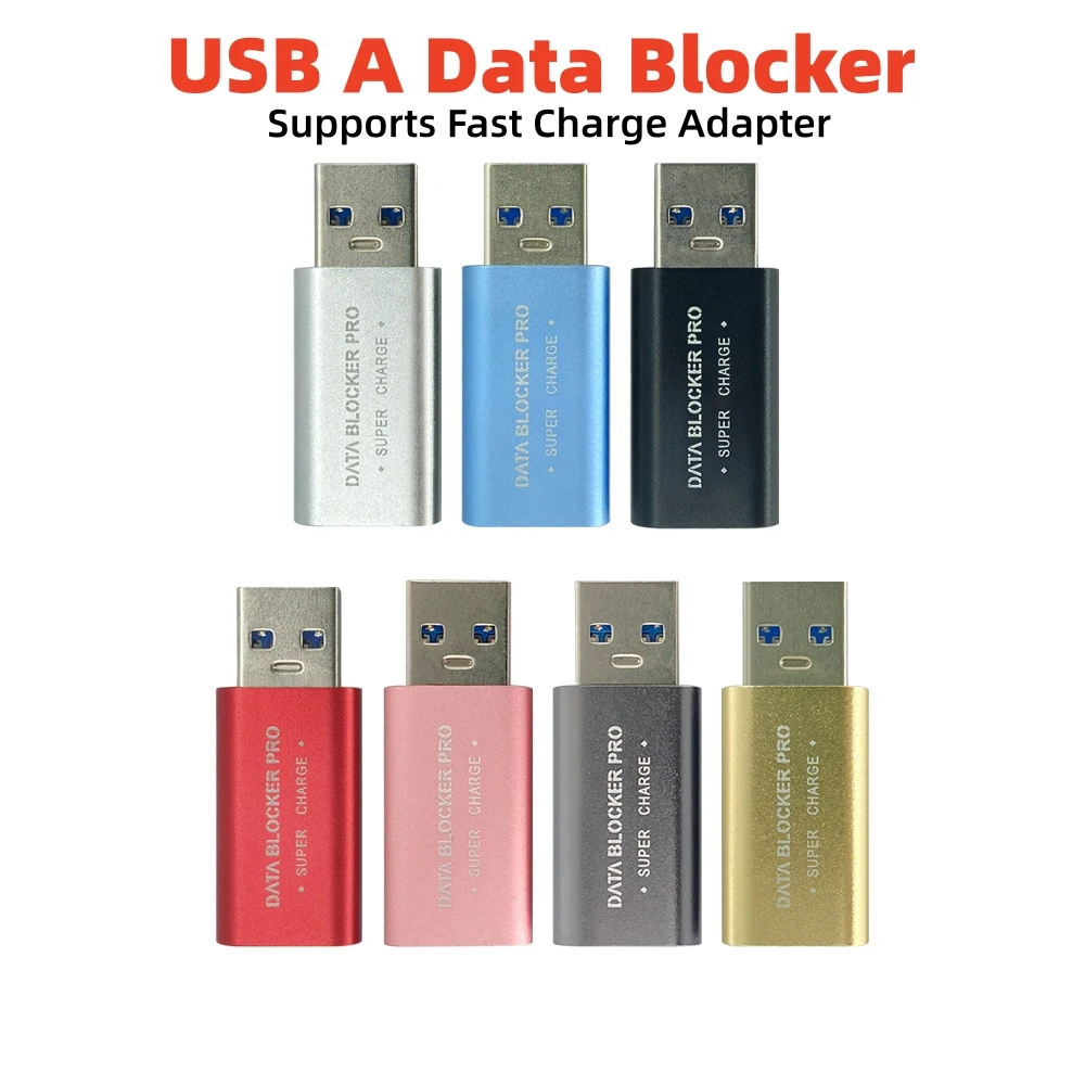 USB Data Blocker Supports reach up to 5-50V/1-5A Fast Charge Adapter Hack Prevention Blocker for Mobile Tablet Laptop Universal