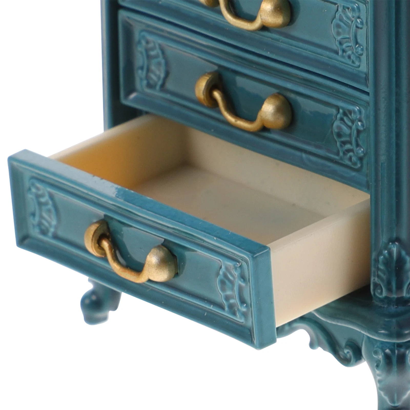 Mini Chest of Drawers House Furniture Table Decor Childrens Bookshelf Lovely Miniature Cabinet Decorative Tiny Ornament