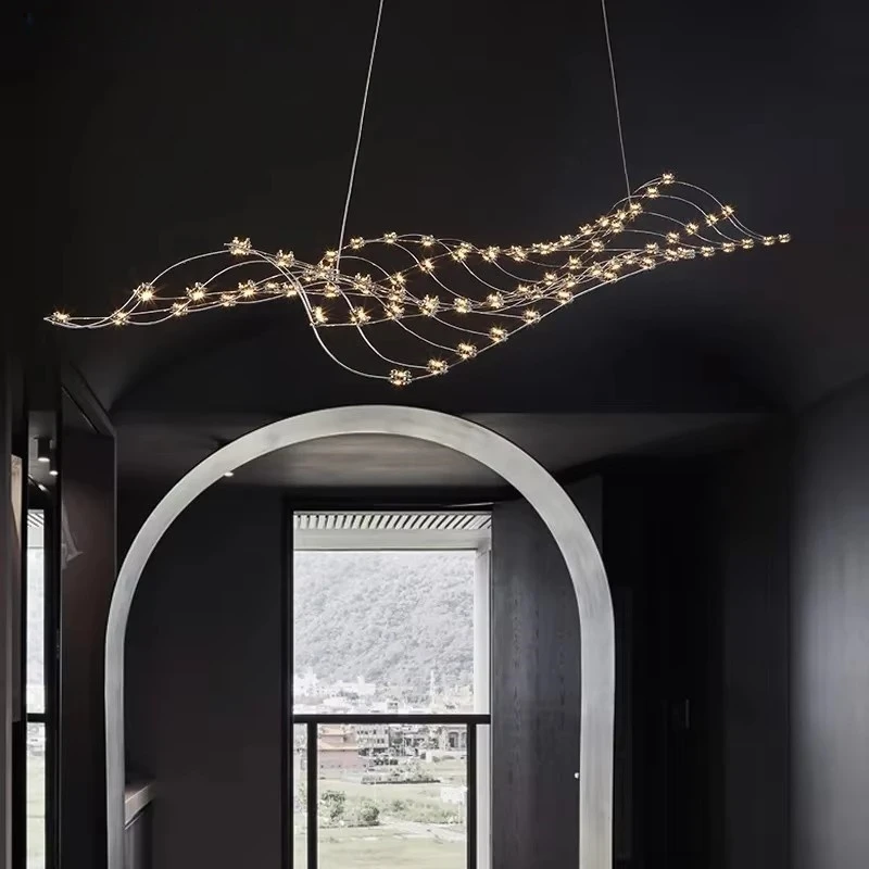 Mantianxing قلادة مصباح الحديثة بسيطة مصباح غرفة المعيشة مصمم الإبداعية ضوء مكعب مصباح مطعم اليراع قلادة Led مصباح #3