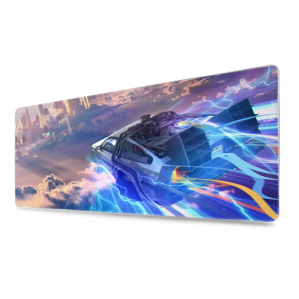 Tapis de souris pour ordinateur portable Retour vers le futur, taille XL, mignon, HD, arc-en-ciel, jeu, joueur, 90x40