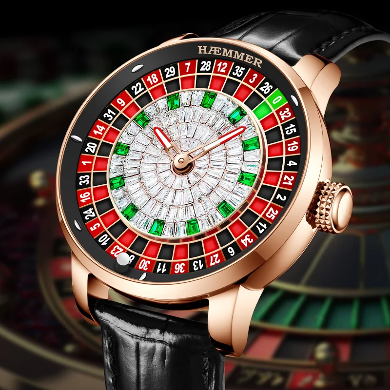 HAEMMER Design New Men\'s Watches Mechanical Wristwatch For Men Automatic Watch Men Japan NH35A Sapphire Glass Waterproof Clock