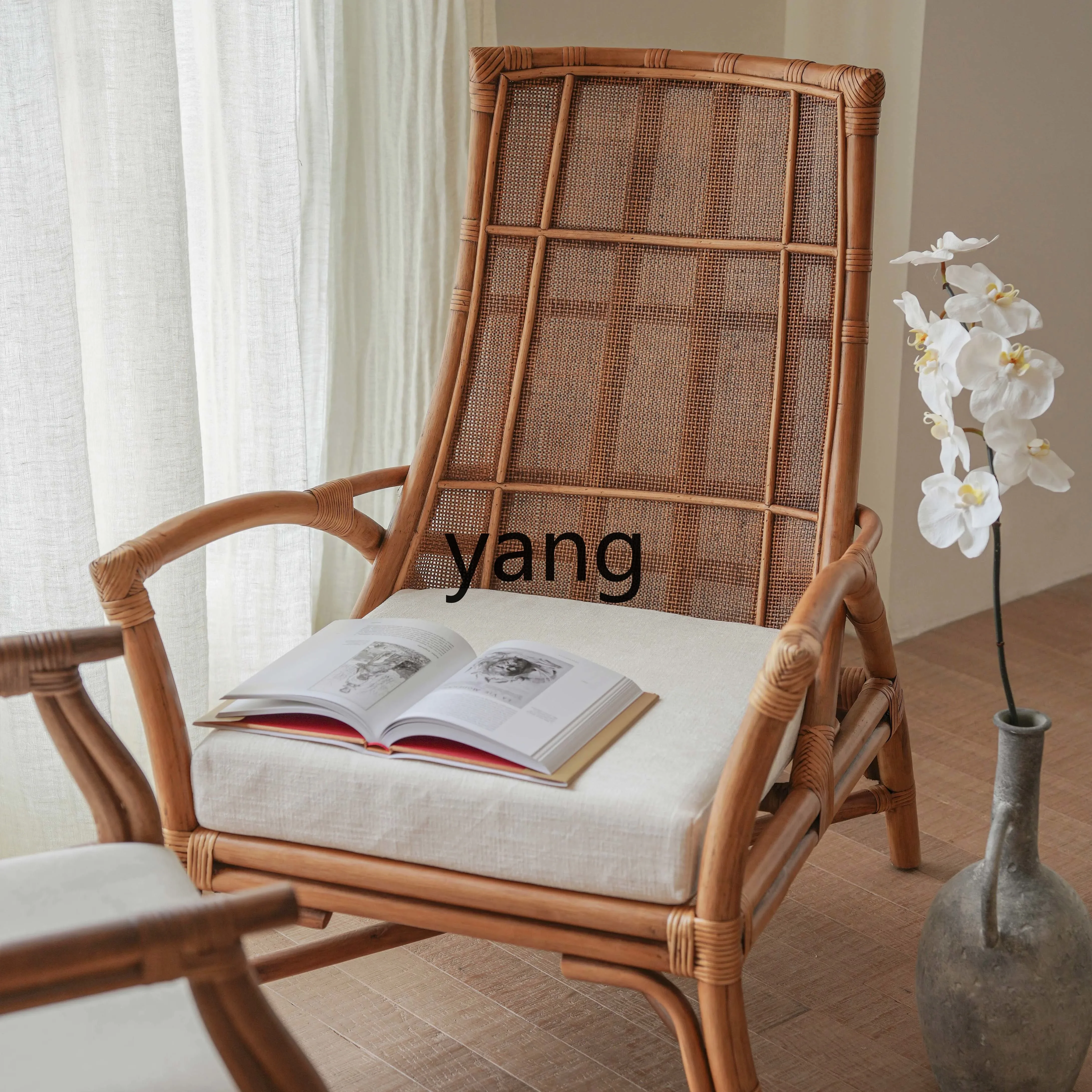 ZL rattan chair natural real rattan sofa chair Nordic homestay