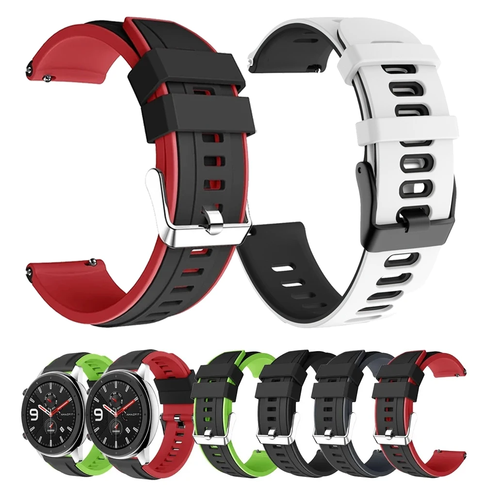 Ремешок силиконовый для TicWatch Pro 3, спортивный сменный Браслет, сменный Воздухопроницаемый браслет для TicWatch GTW/GTX/S2/E2/E3/GTH, 20 мм 22 мм