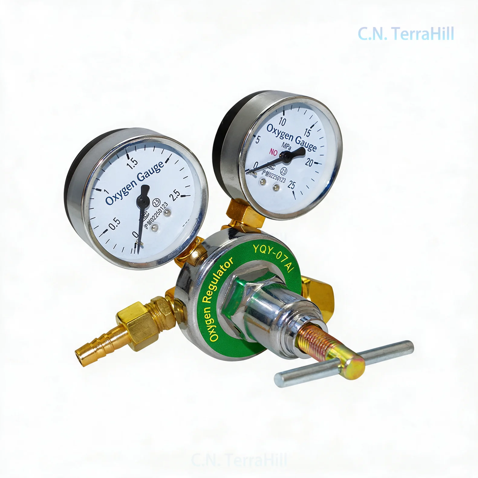 Oxygen Pressure Gauge Leak-Proof Pressure Reducing Valve Gas Cylinder Regulator Adjustable Valve