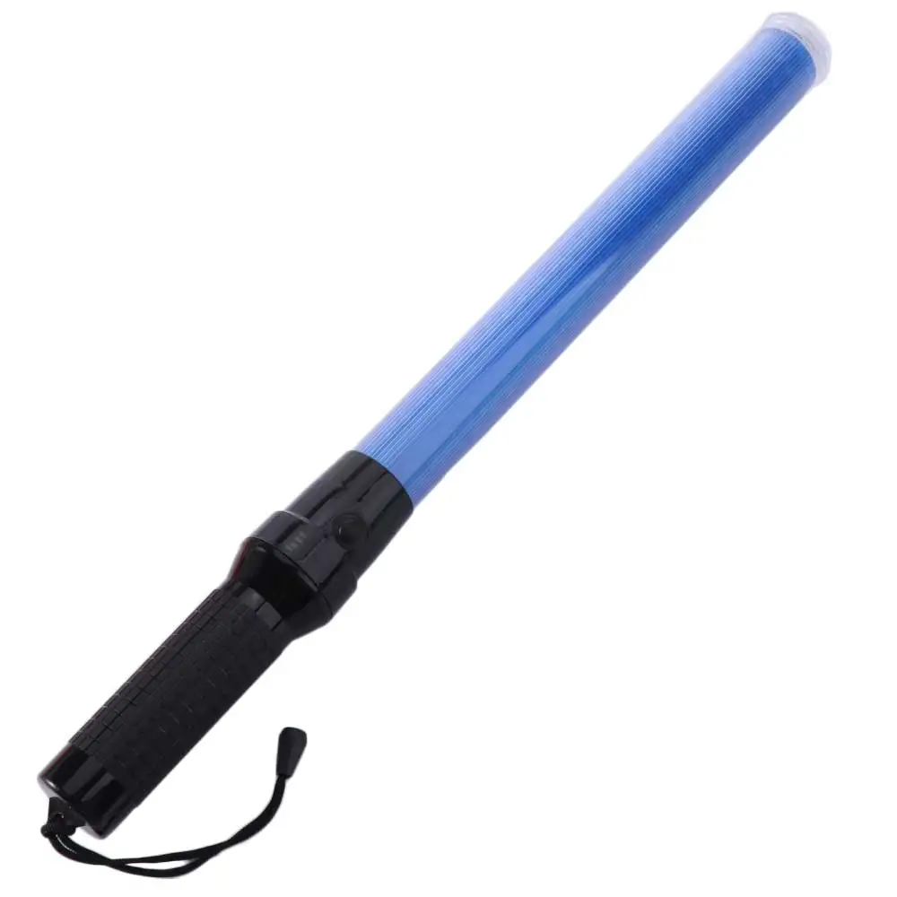 54cm LED Traffic Wand Safety Flashing Signal Warning Flash Light Universal Night Fluorescent Wand Rod for Road Emergency