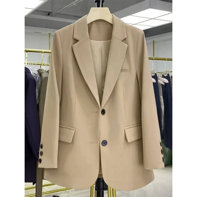Giacche Cappotto rosa Casual sciolto Versione coreana Abito piccolo da donna Design Sense Blazer da donna