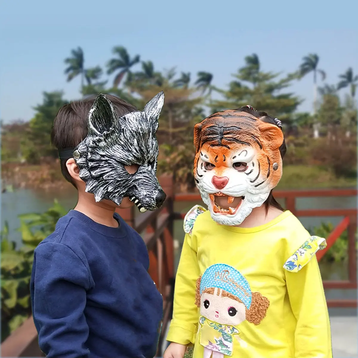 Tiger Pattern Mask for Halloween Party Masquerade Cosplay Performance Carnival Festival Premium Material No Smell Comfortable