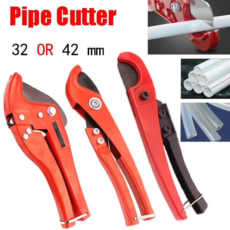 32mm 42mm SK5 Sharp Blade PVC PPR Pipe Cutter Labor Saving Quick Cut Plastic Tube Shear DIY Plumbing Water Pipe Repair Hand Tool