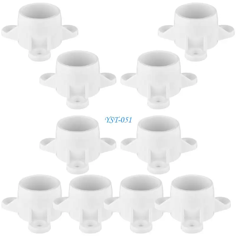 

E15A Set Of 10 PVC Pipe Caps Furniture Leg Caps Corrosion Resistant for DIY Projects