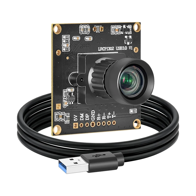 

1.3MP 400fps 200fps Global Shutter 6mm Lens No Distortion USB3.0 Camera Module for Conference, Plug & Play on PC/Mac/Linux