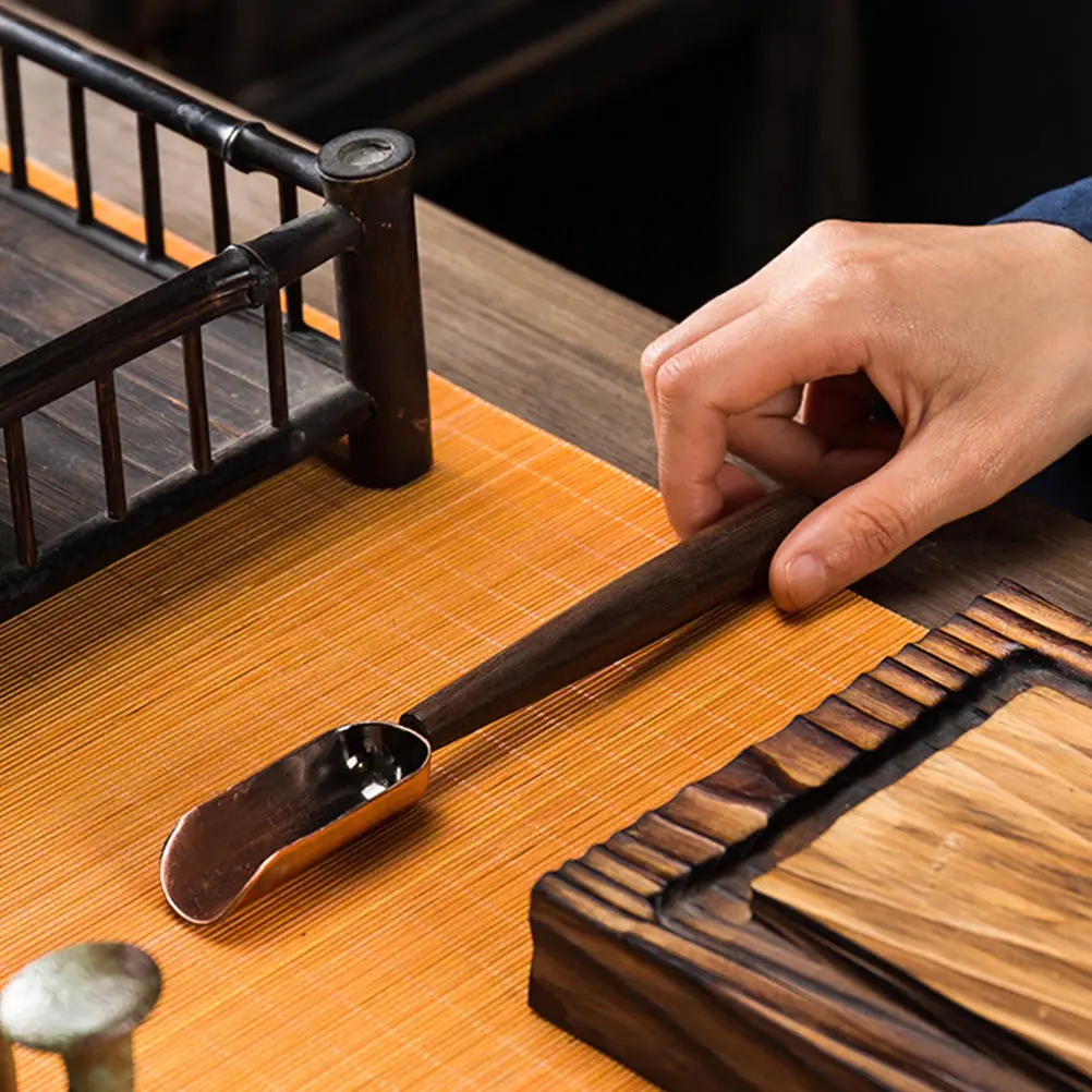 

Tea Spoon Long Handle Vintage Multi-Function Tea Scoop For Loose Leaf Coffee Salt Sugar Flour Household Kitchen Accessory