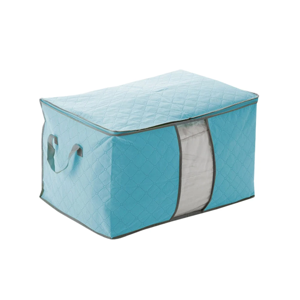 

Bamboo Charcoal Non-Woven Fabric Clothes Quilt Bedding Storage Bag Zipper Closure Lightweight Foldable Odor Absorbing