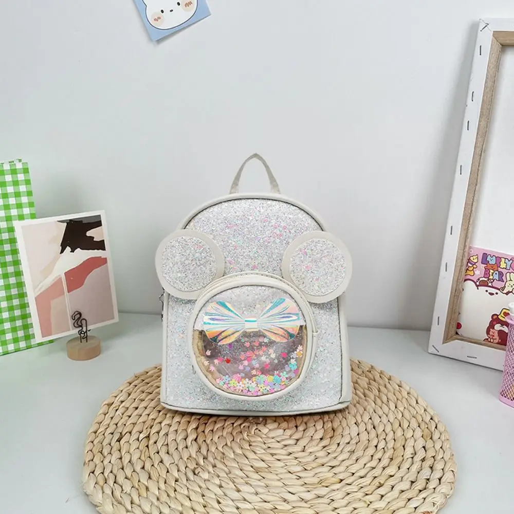 

Casual Wear-resistant Colorful Sequins Schoolbag Cute Eco-friendly Princess Backpacks Cartoon Big Ear Children Schoolbag Outdoor