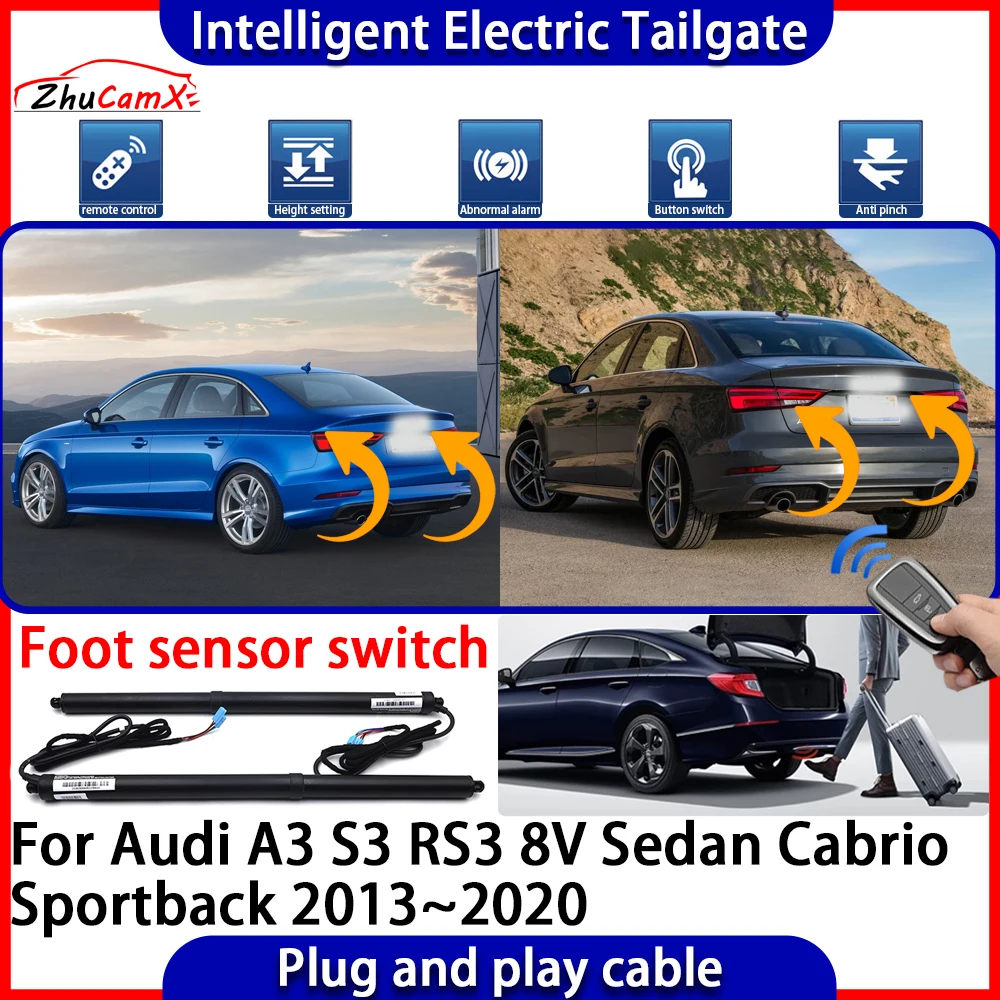 Automatic Lifting kit Trunk Intelligent Electric Tail Gate Lift Tailgate for Audi A3 S3 RS3 8V Sedan Cabrio Sportback 2013~2020