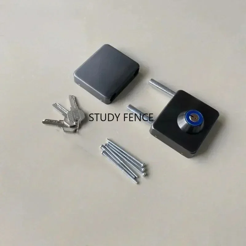 

1 комплект двойного открытого раздвижной двери, замок из нержавеющей стали, стеклянный дверной замок с ключами, набор замков, офисный стеклянный квадратный дверной замок