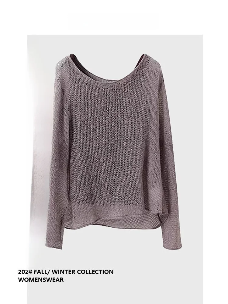 

Женский вязаный жилет Forever 2 Lazy Sle Loose Long Sleeve: комфортный, повседневный, для осени, модный, для работы и отдыха