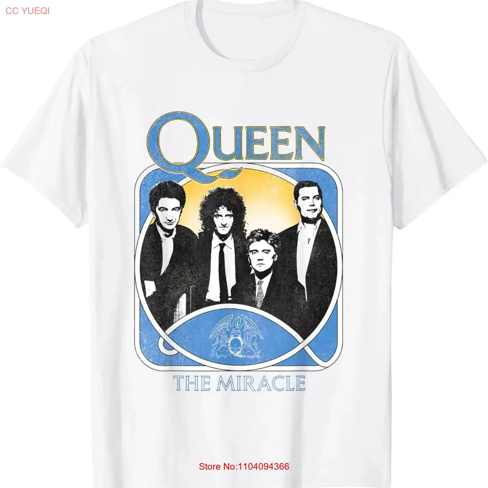 T-shirt officiel Queen The Miracle, vintage, lavé, polyvalent, respirant, légèrement homme, doux, streetwear, élégant, décontracté, unisexe