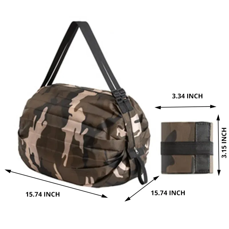 1pc Foldable Shopping Bag Eco-friendly Waterproof Portable Storage Bag Large Capacity Handbag Oversized Storage Bag For Travel