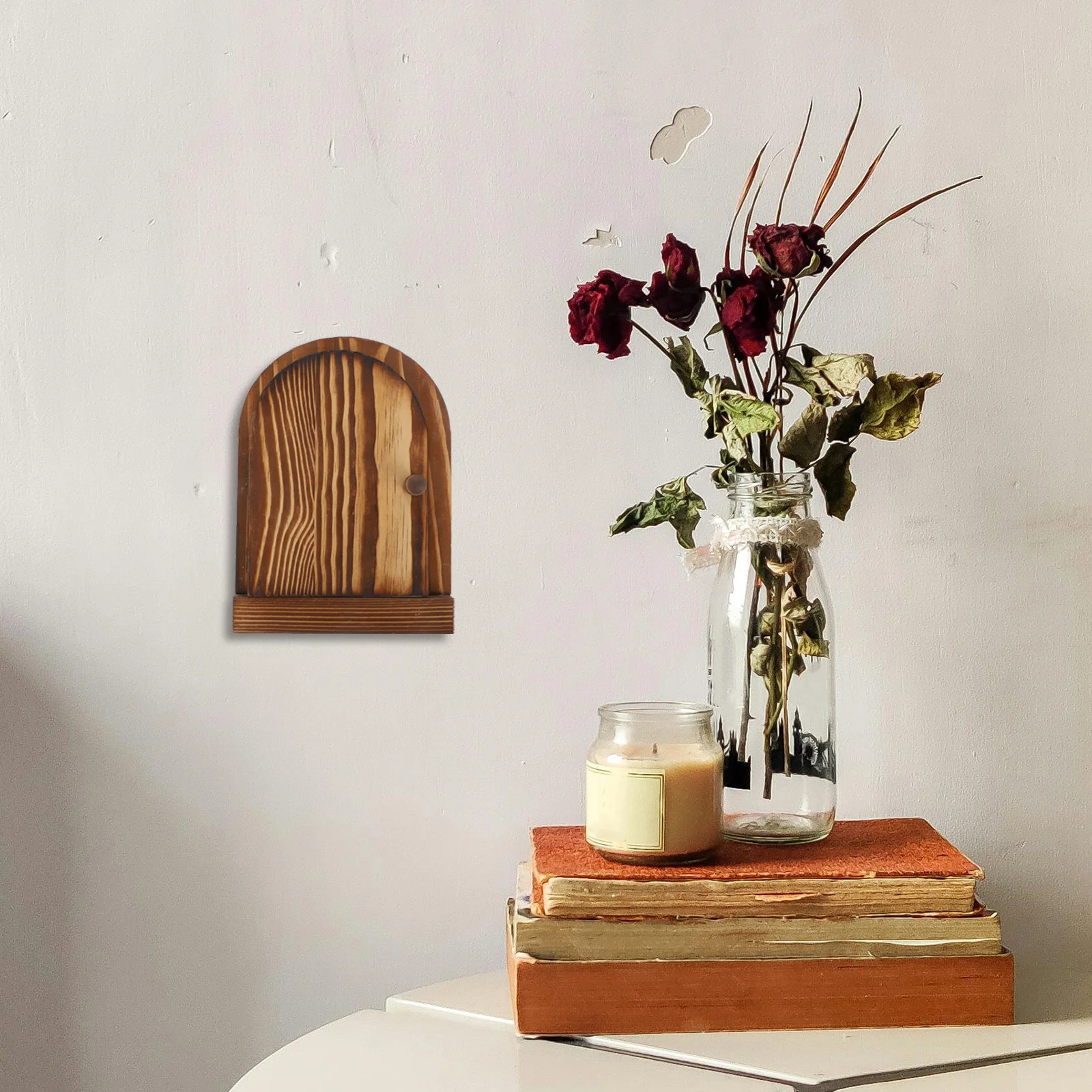 

Деревянная дверь в форме самоклеящегося выключателя света, защитная розетка для спальни, ванной комнаты, кухни, декоративная стена