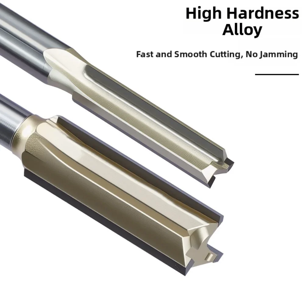 Double Edged Grooving Cutter For Woodworking Projects With 1/4 Inch Shank For Milling Inlaying Tenoning And Trimming