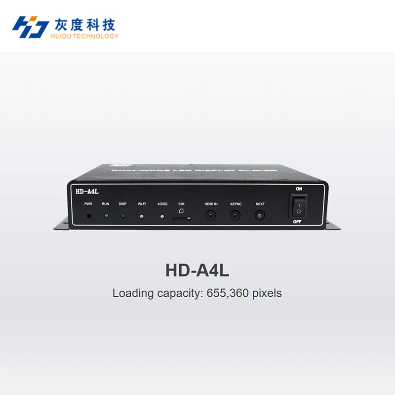 

Huidu HD-A4 A5 A6 Second Generation Asynchronous Dual-mode Four-in-one Playback Box Use For P2 P3 P4 P5 P6 P10 Led Screen